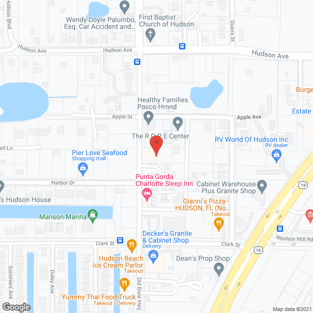 West Pasco Retirement Ctr in google map