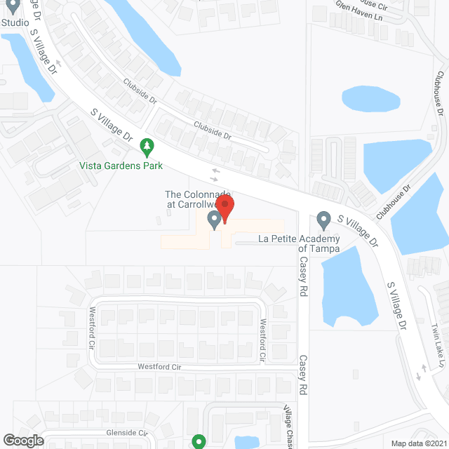 Park Place of Carrollwood in google map