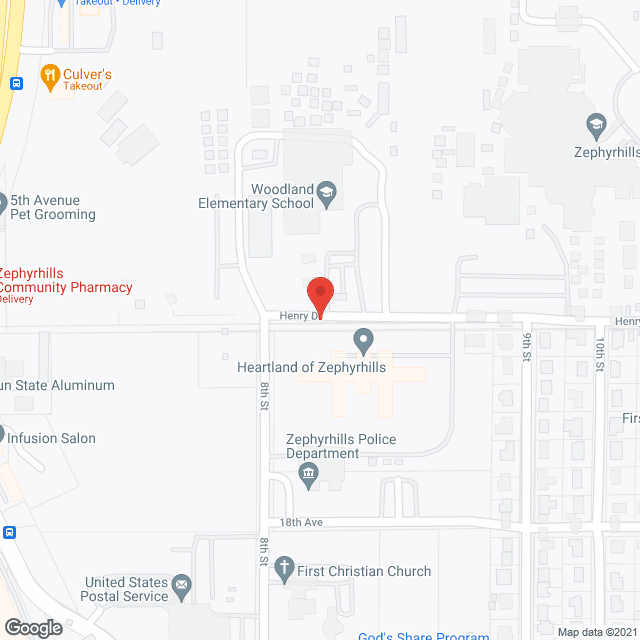 ProMedica Heartland Zephyrhills in google map