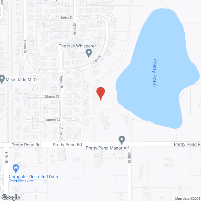 Pretty Pond Manor ALF in google map