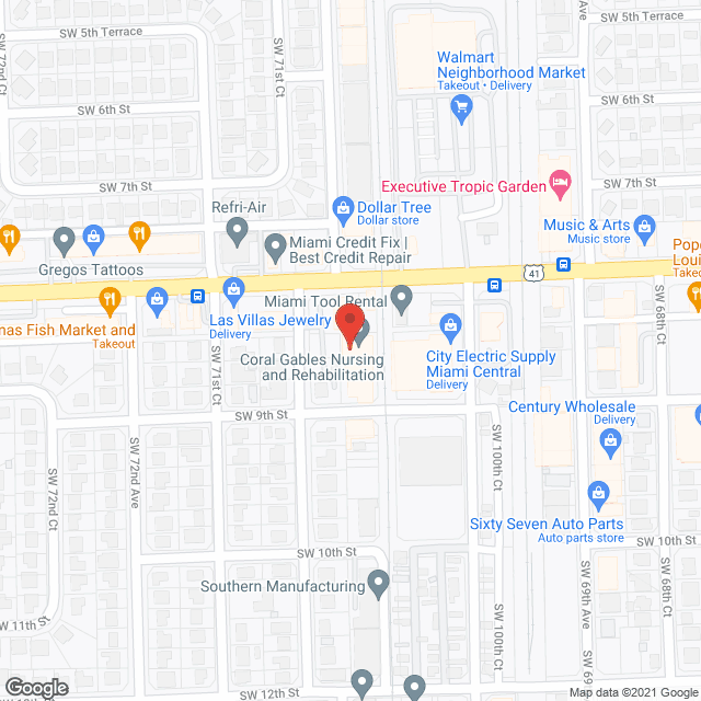 Coral Gables Nursing and Rehabilitation Center in google map