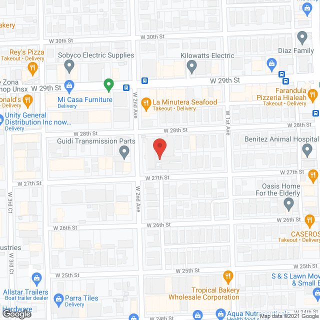 Hialeah Convalescent Home in google map