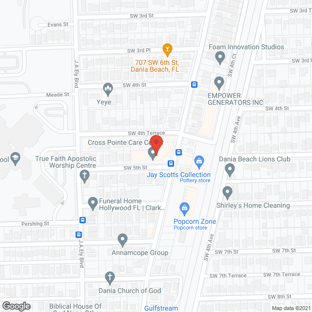Dania Nursing Home in google map