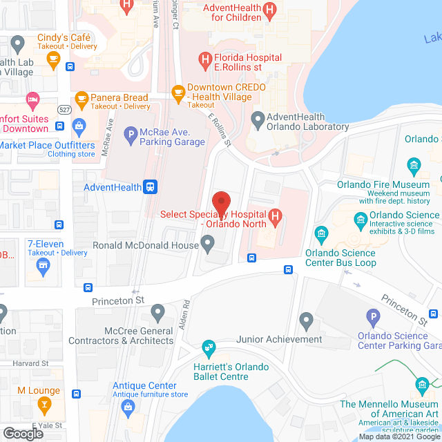 Florida Hospital Transitional in google map