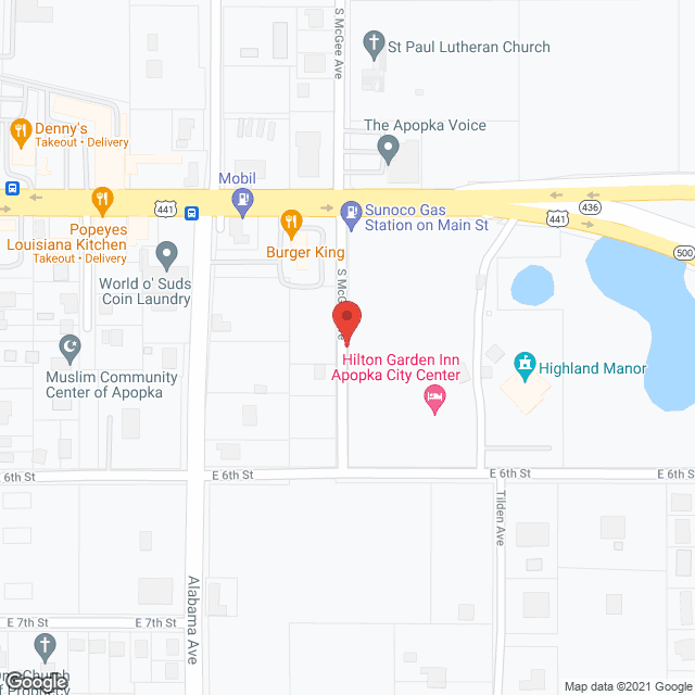 Great Oaks Hall in google map