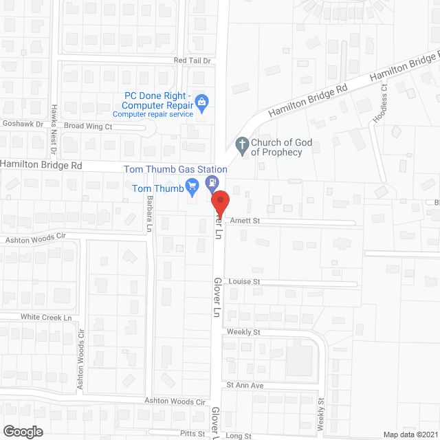 Sandy Ridge Care Ctr in google map