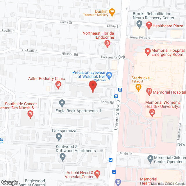Heartland Healthcare of South Jacksonville in google map
