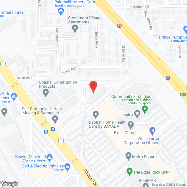 Jacksonville Townhouse Apts in google map