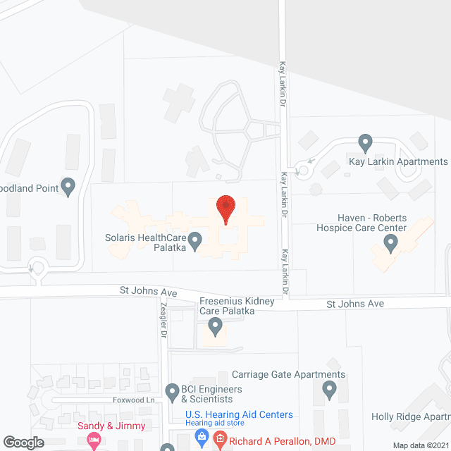 Palatka Health Care Ctr in google map
