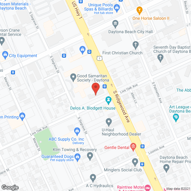Olds Hall-Good Samaritan Ctr in google map