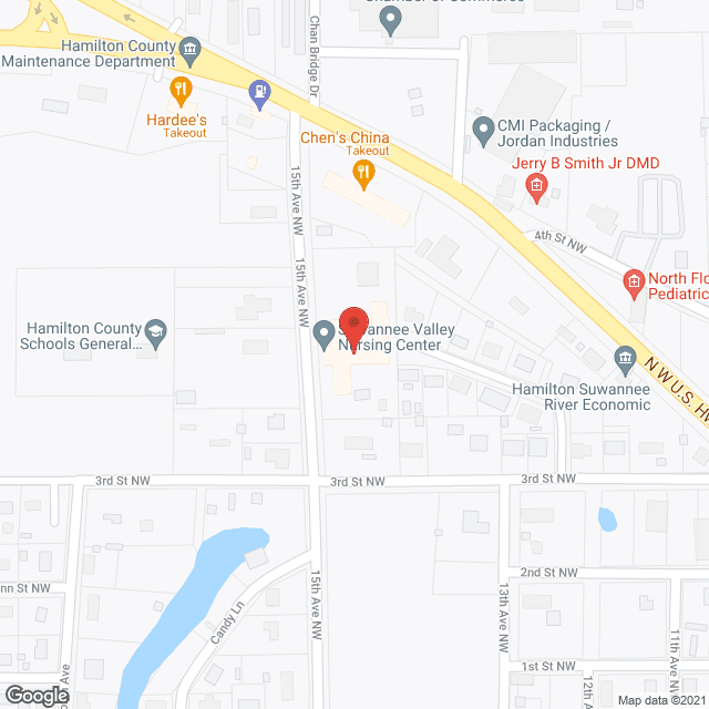 Suwannee Valley Nursing Ctr in google map