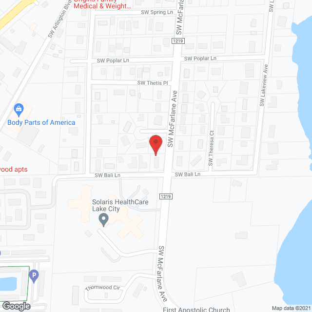 HealthCare Lake City in google map