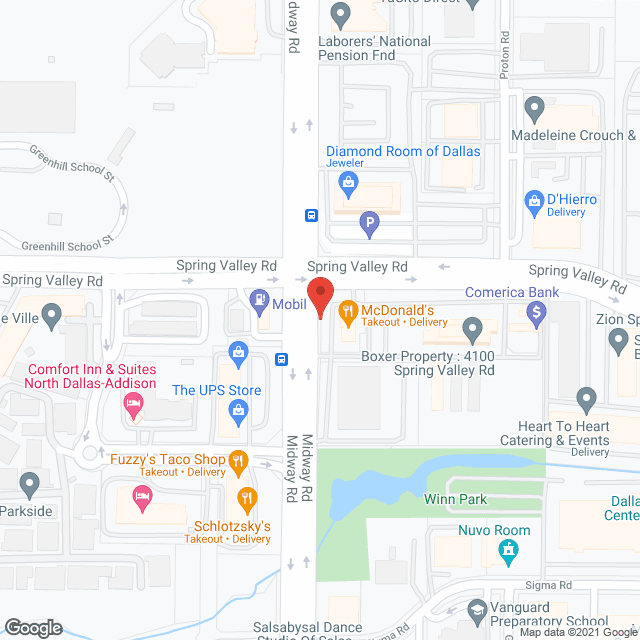 Amada Senior Care of Dallas, TX in google map