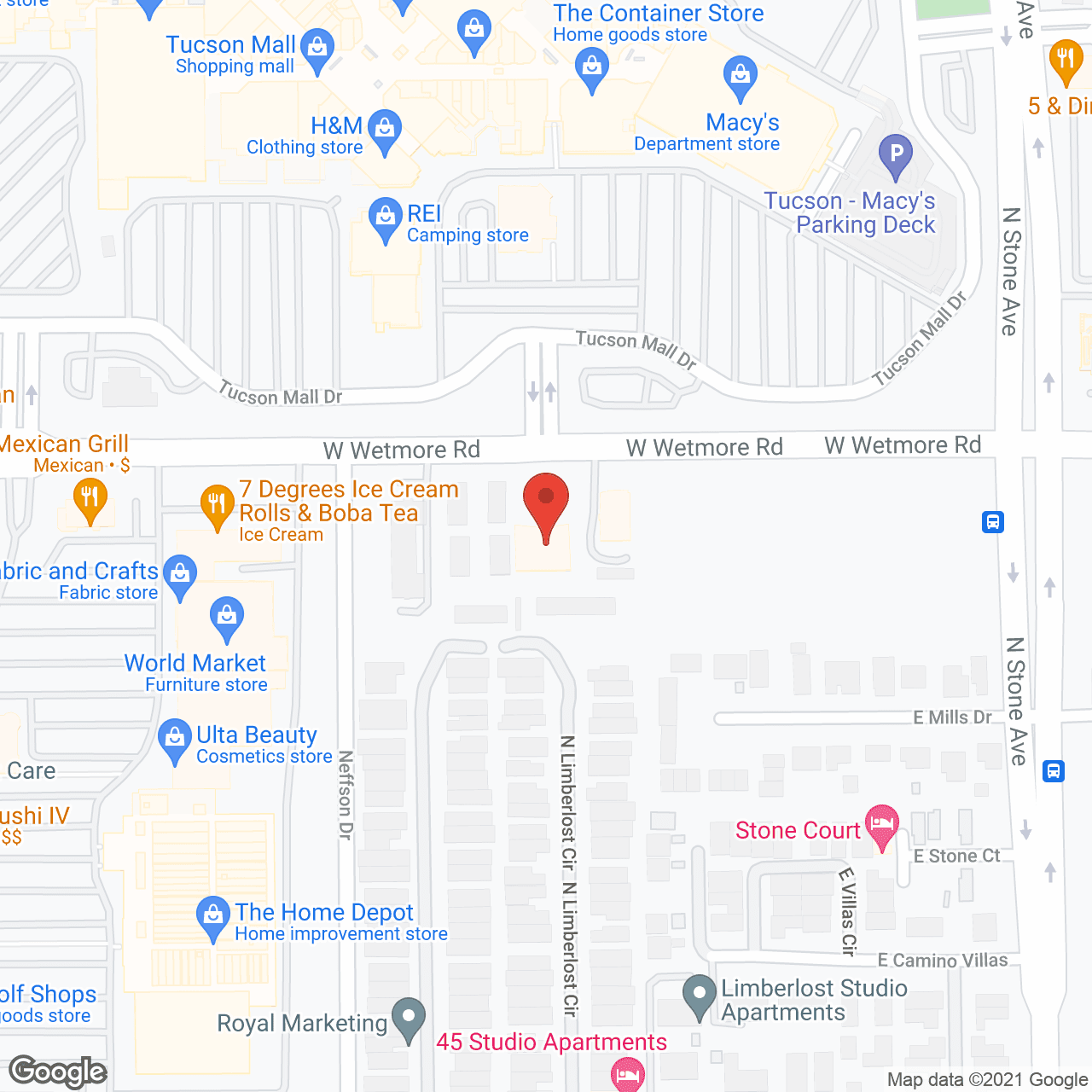 AdvisaCare - Tucson in google map