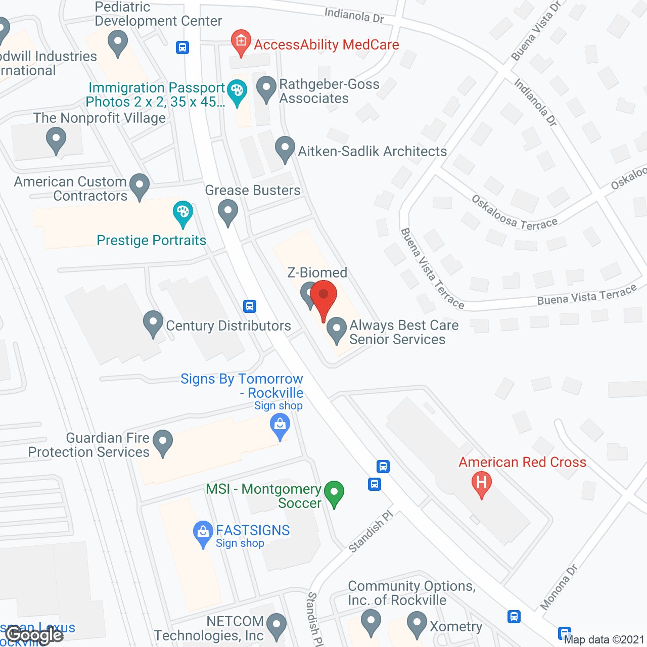 Senior Helpers - Rockville, MD in google map