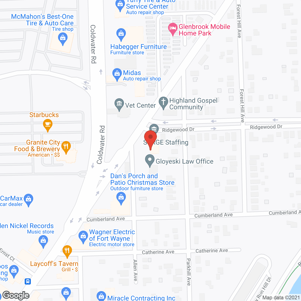 Maxim Healthcare in google map