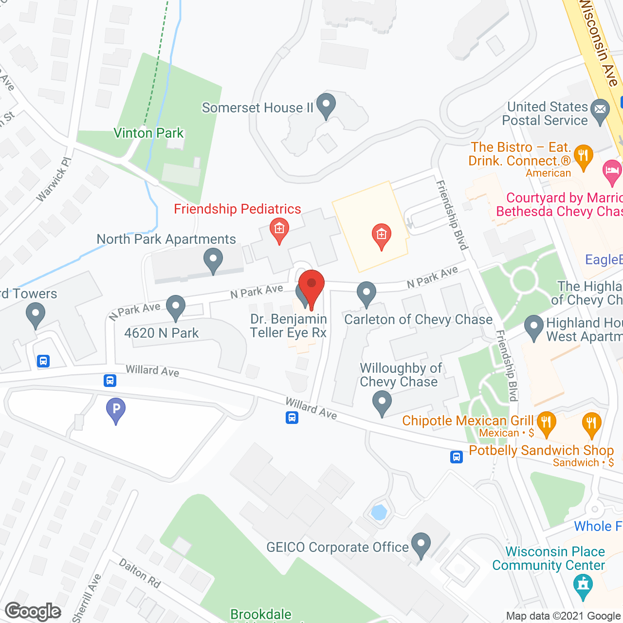 Capital City Nurses in google map