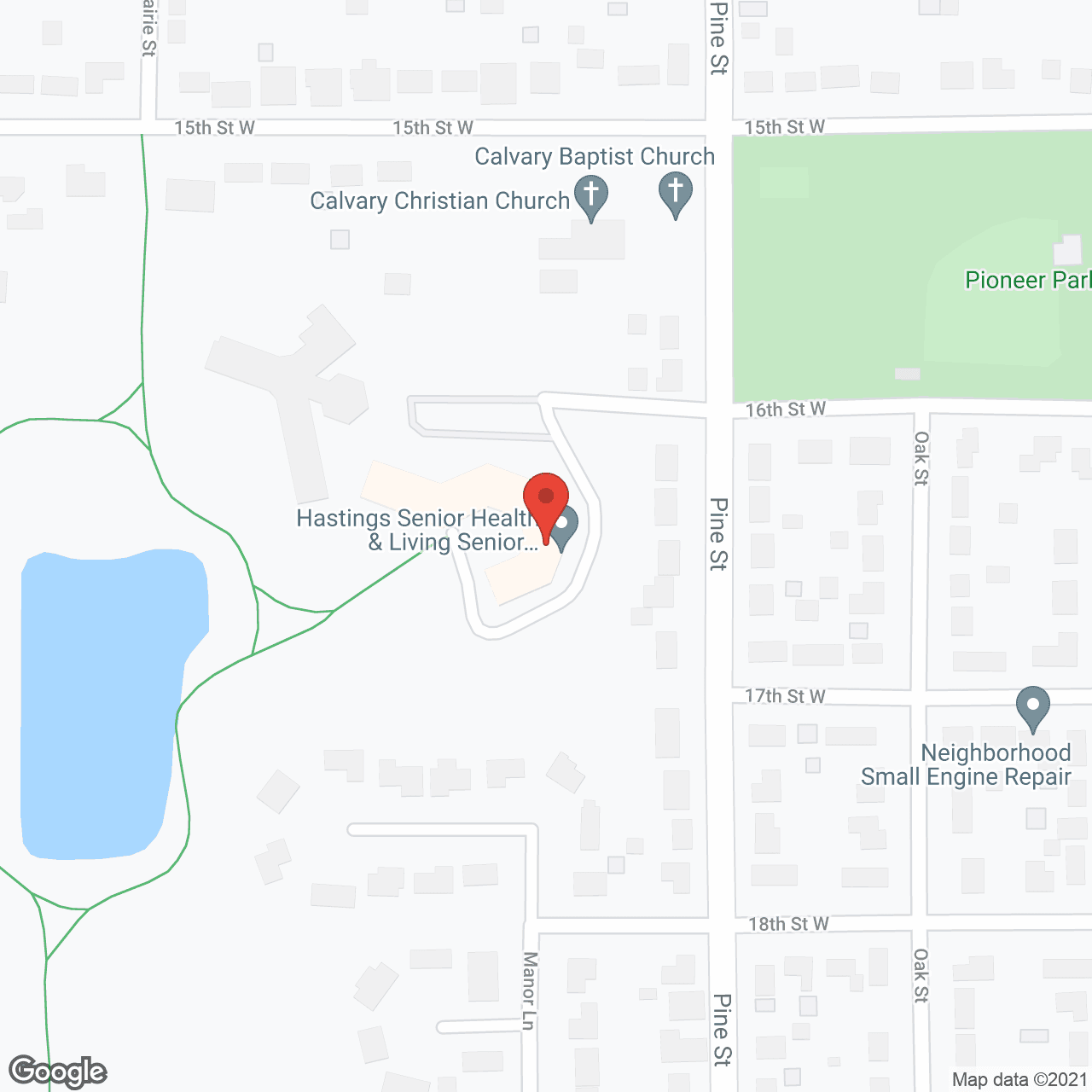 Hastings Senior Health and Living Park Ridge in google map
