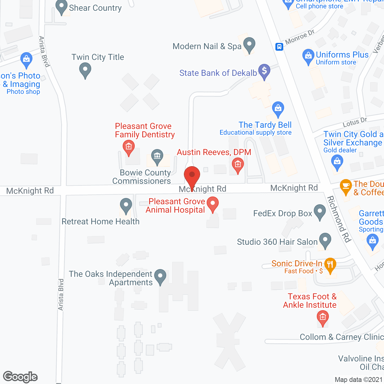 Oaks Assisted Living and Memory Care in google map