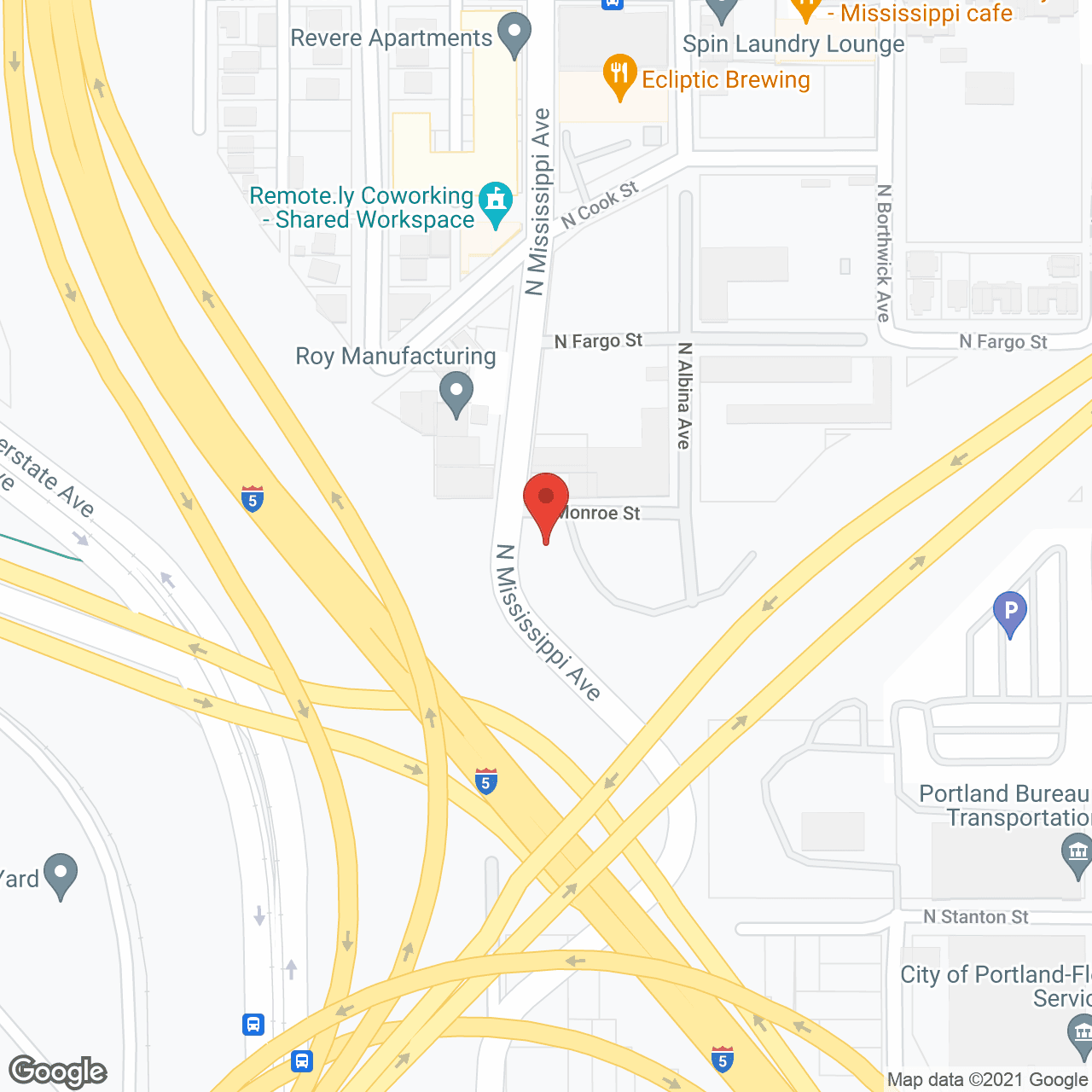 The Canyons PDX in google map