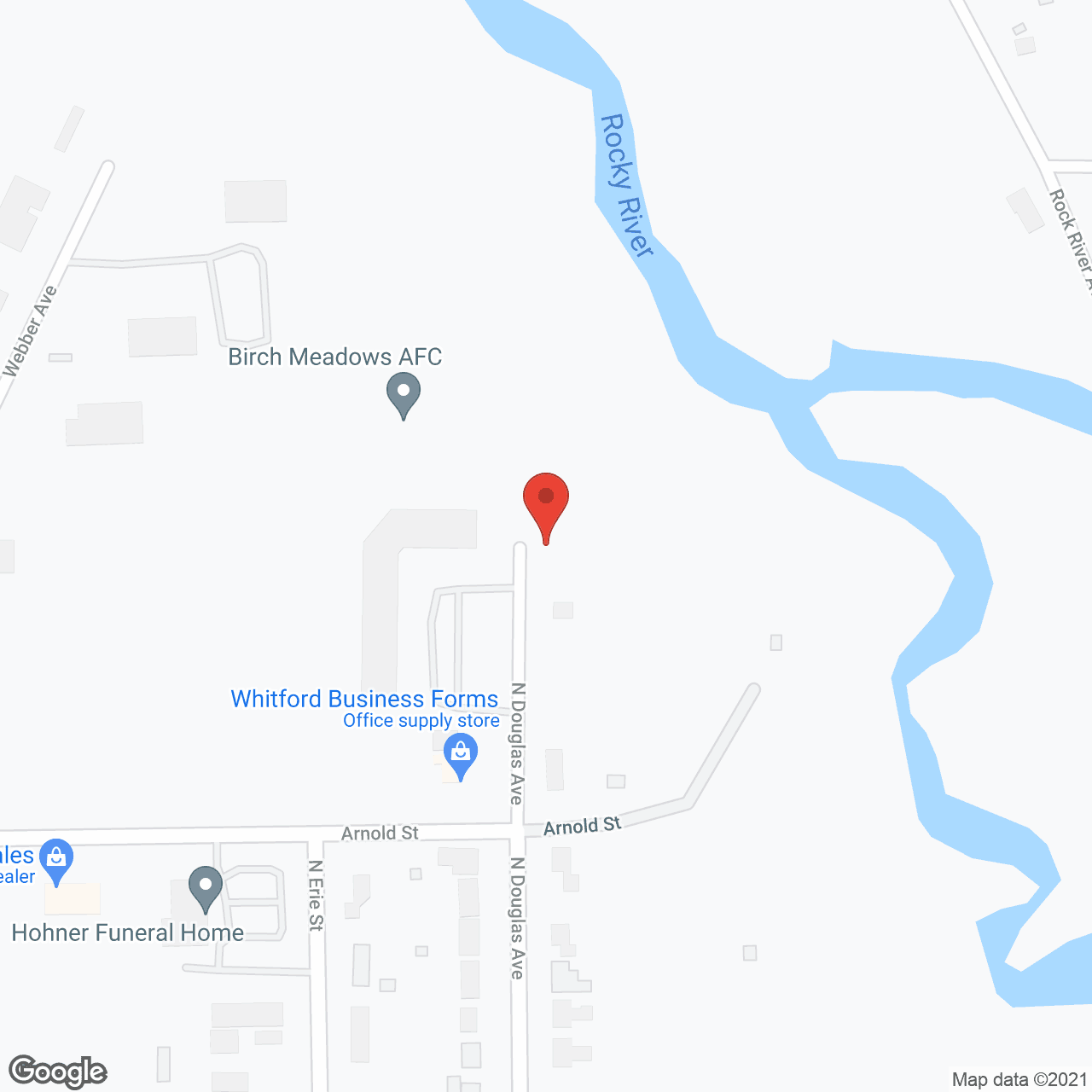 Birch Meadows in google map
