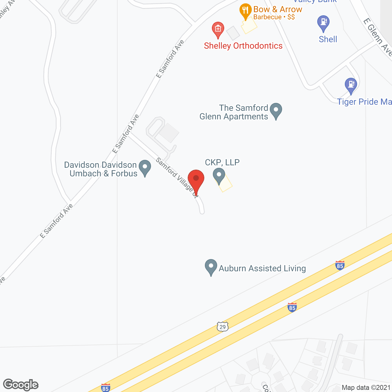 Auburn Assisted Living in google map
