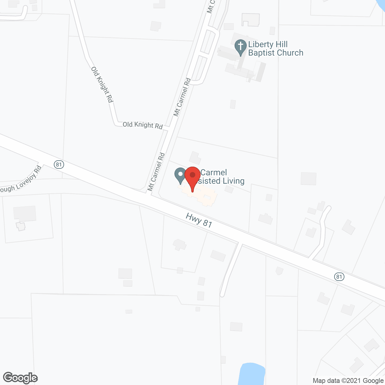 Mt Carmel Assisted Living in google map