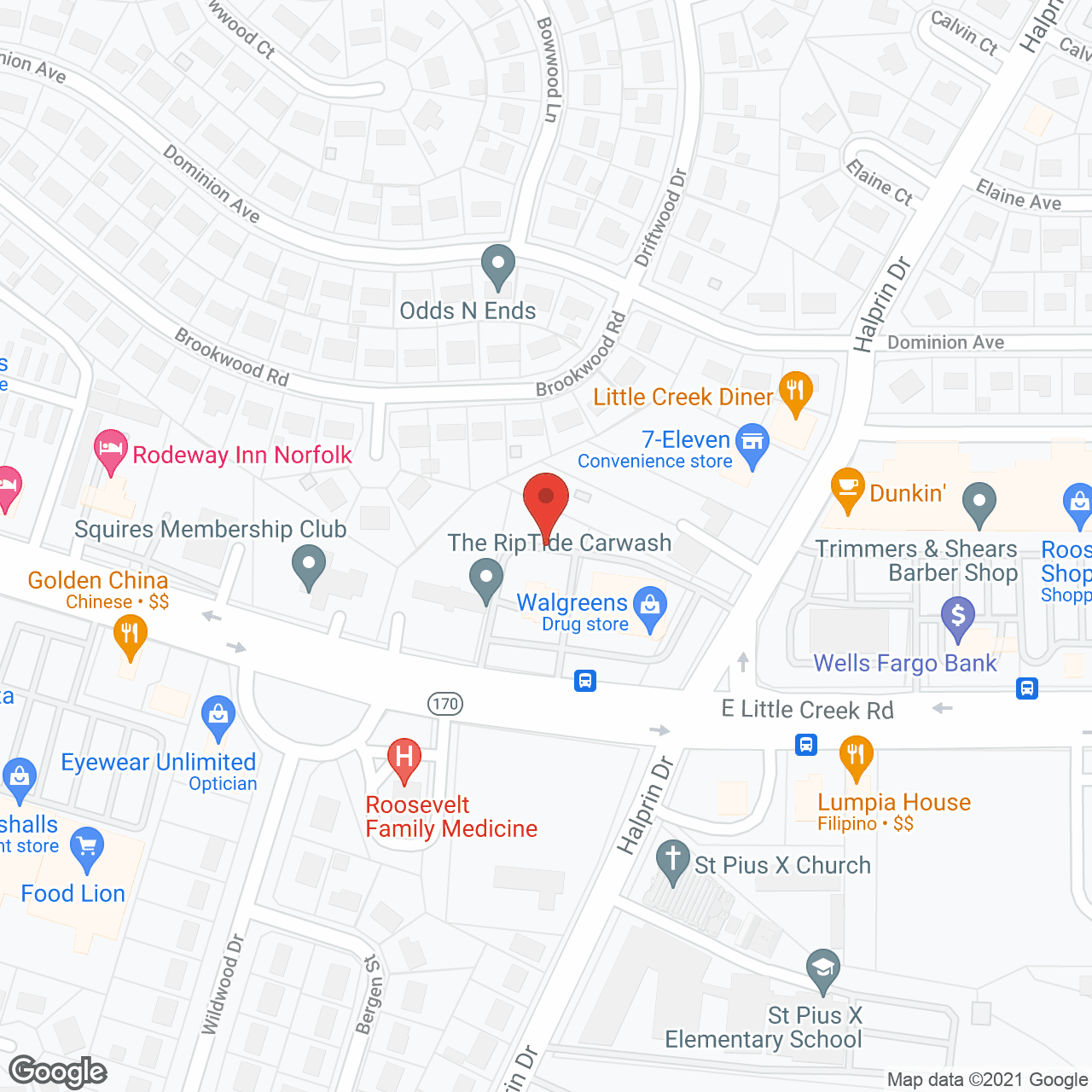 Acclaim at East Beach Independent Living in google map