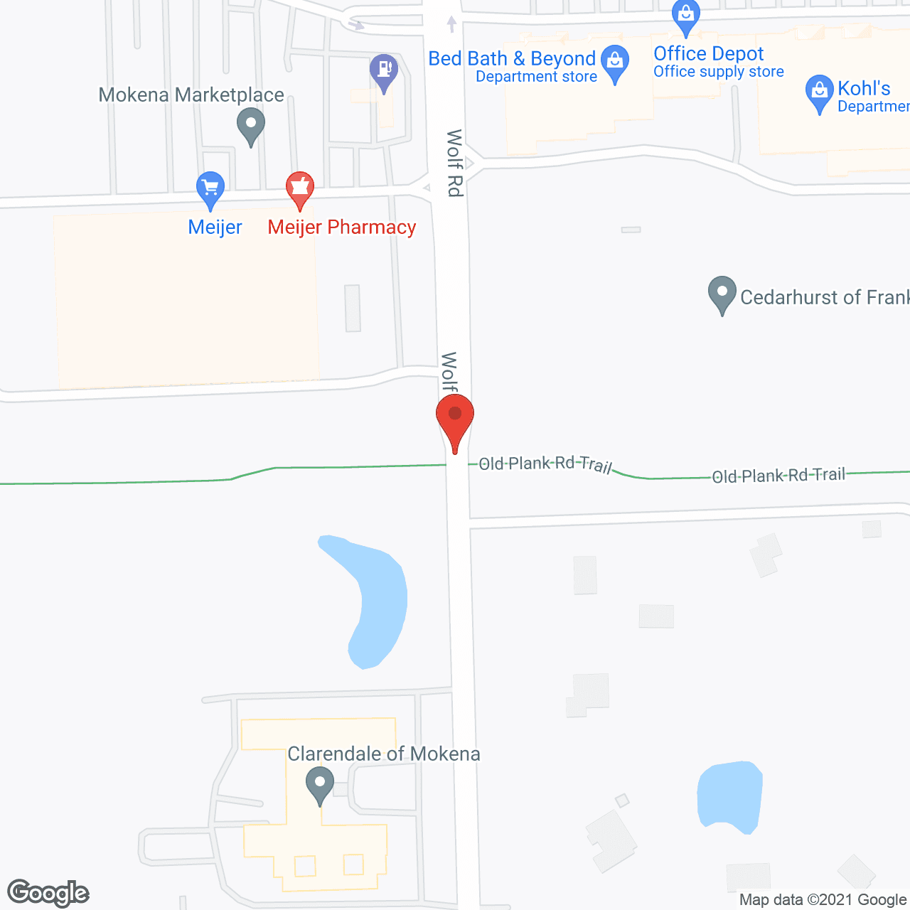 Cedarhurst of Frankfort in google map