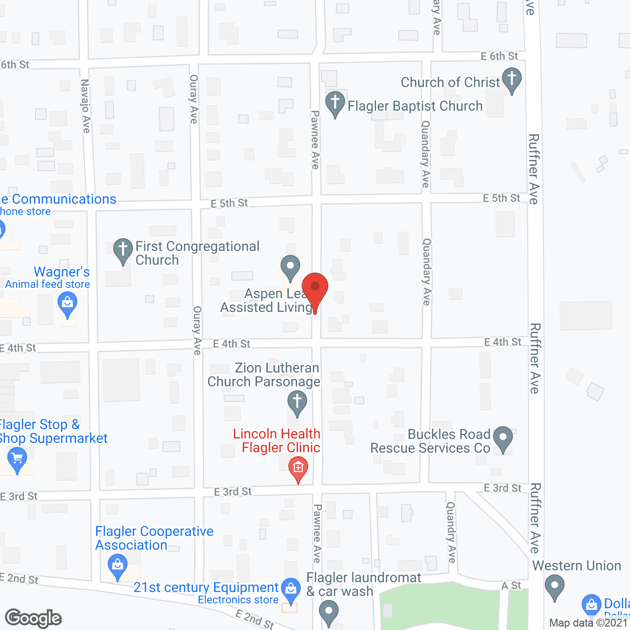 Aspen Leaf Assisted Living Residence  in Flagler in google map