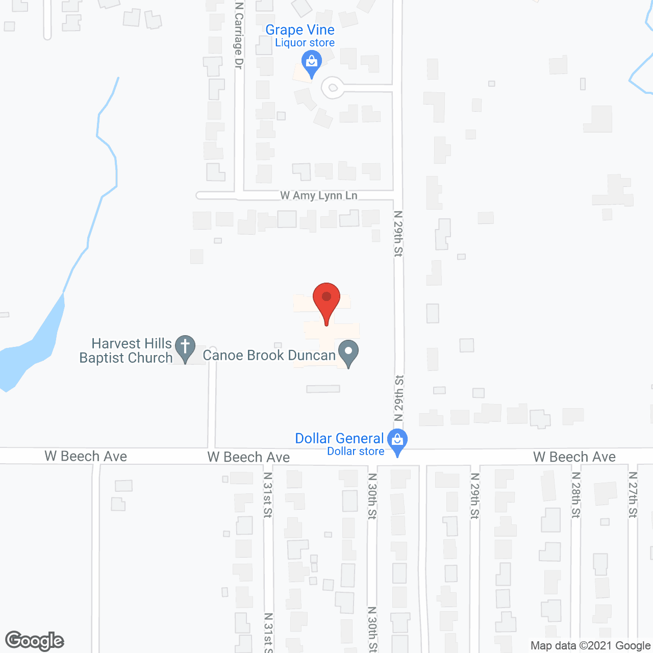 Canoe Brook Assisted Living - Duncan in google map