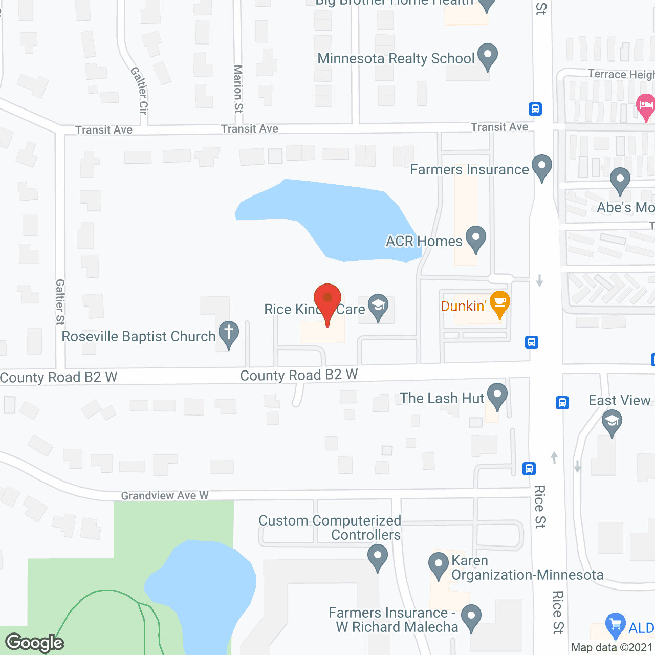 Suite Living of Roseville in google map