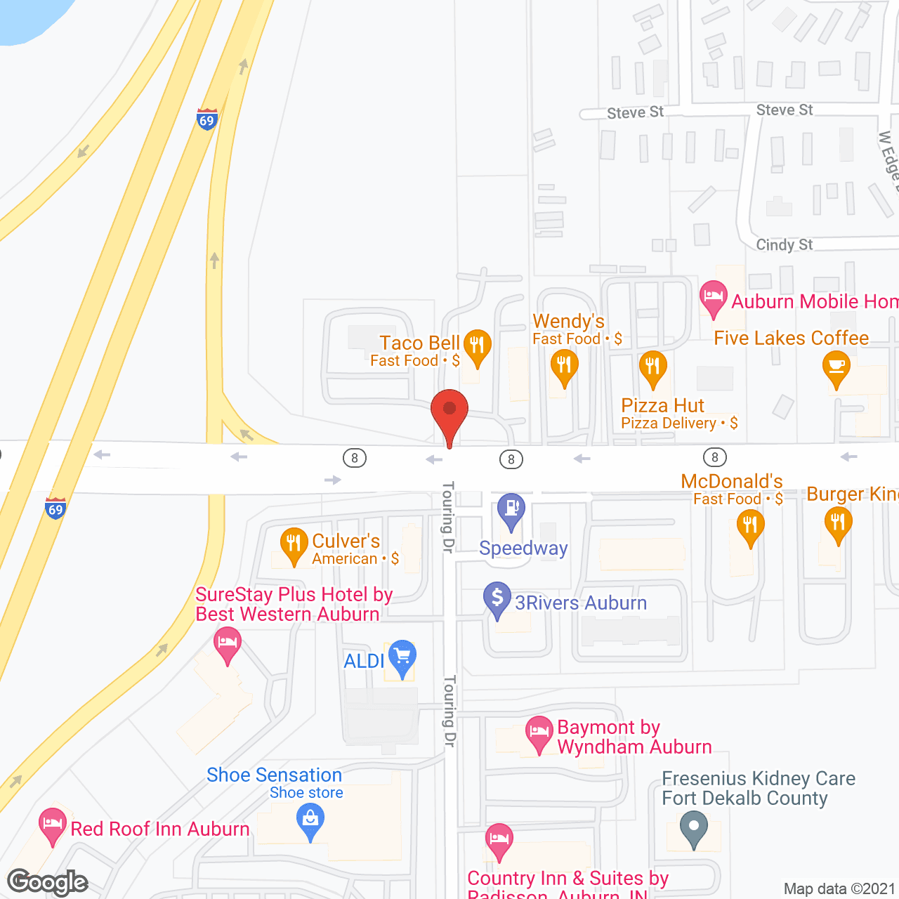 Astral at Auburn in google map