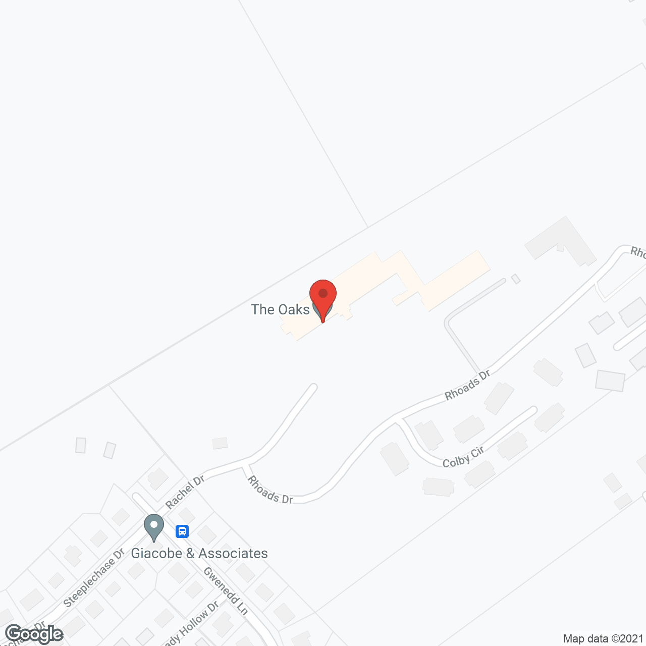 Oaks in google map