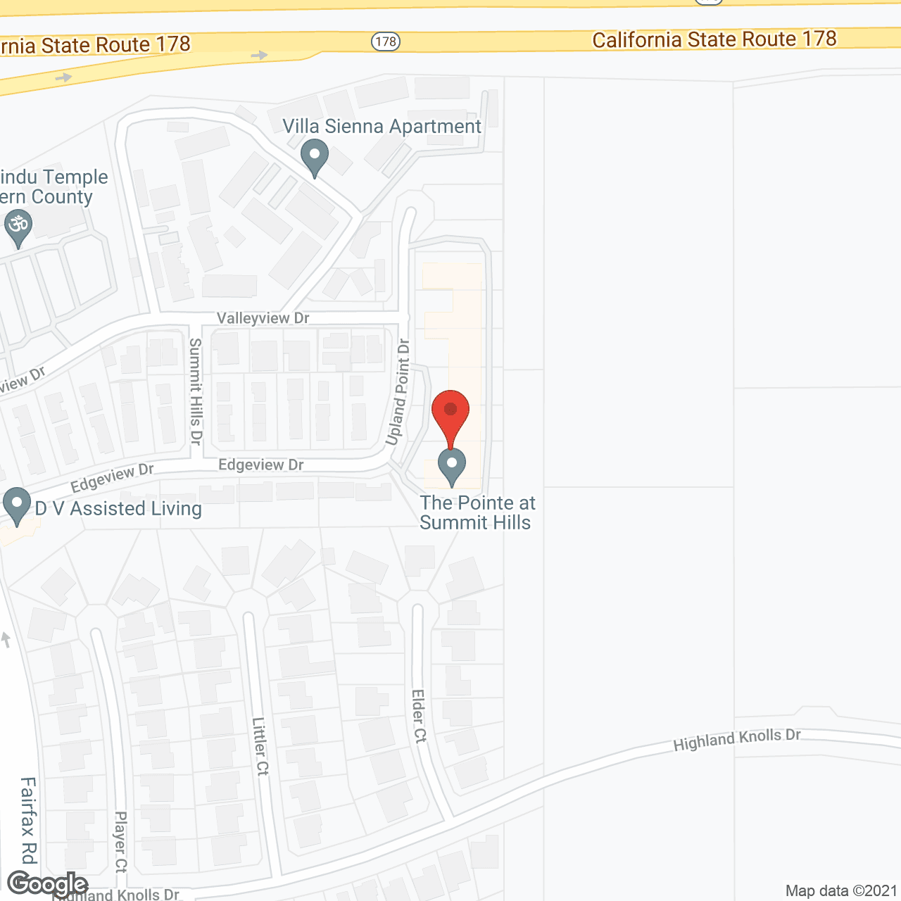 The Pointe at Summit Hills in google map