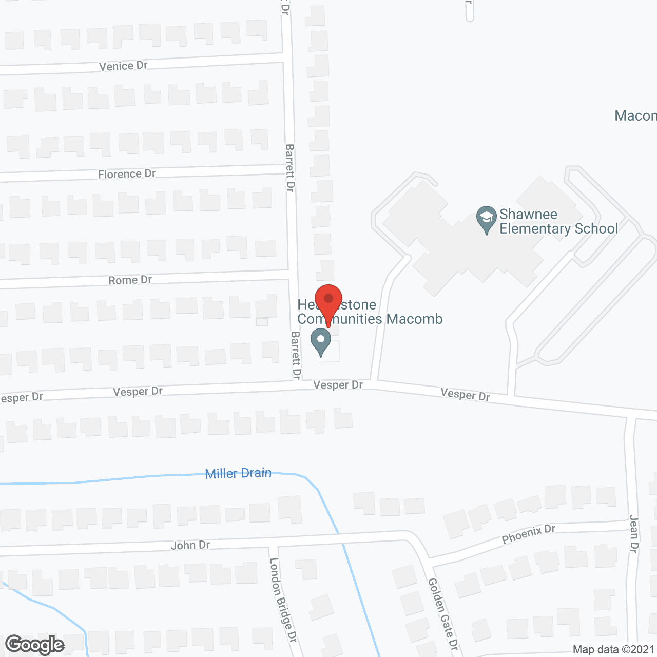 Hearthstone Communities - Barrett in google map