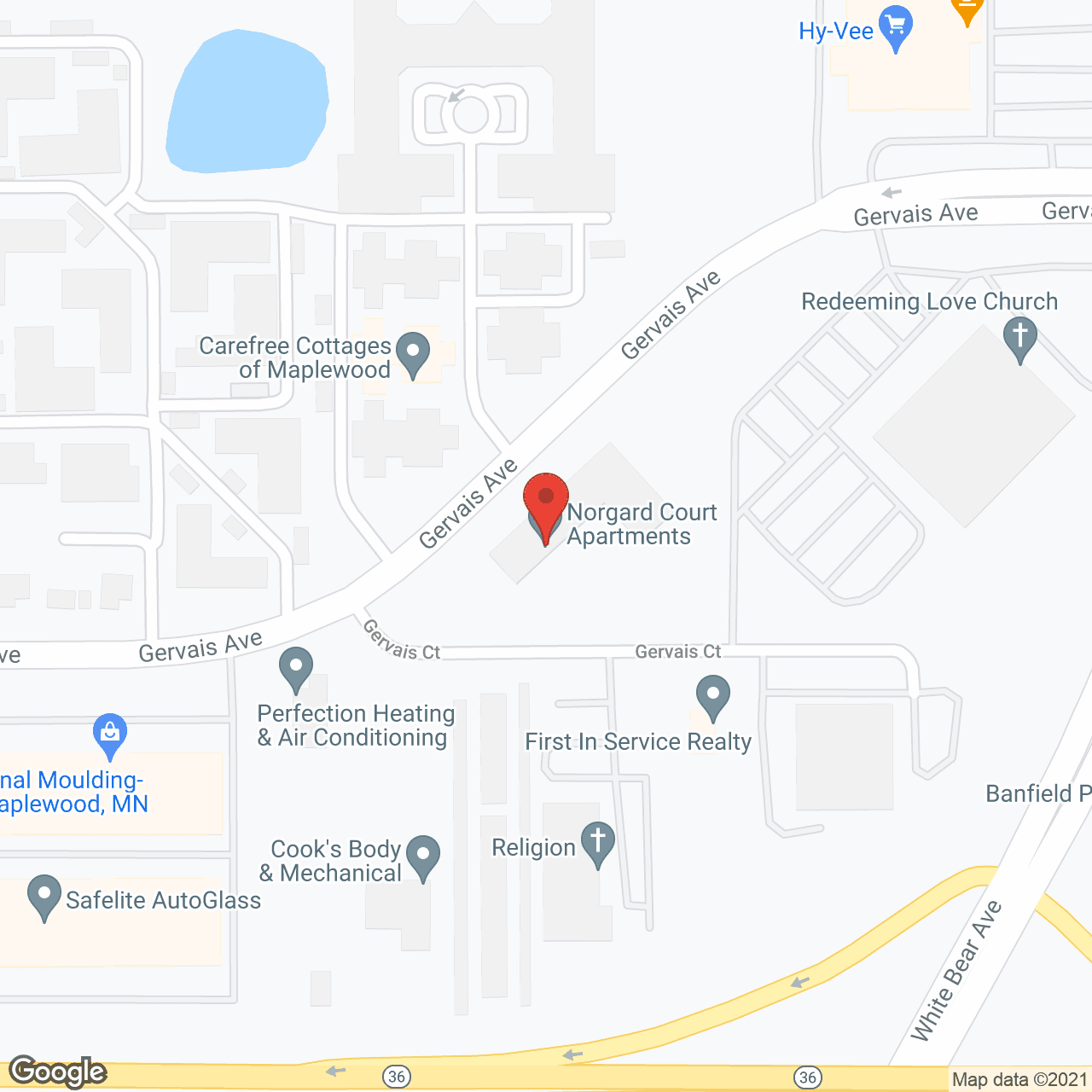 Norgard Court Apartments in google map