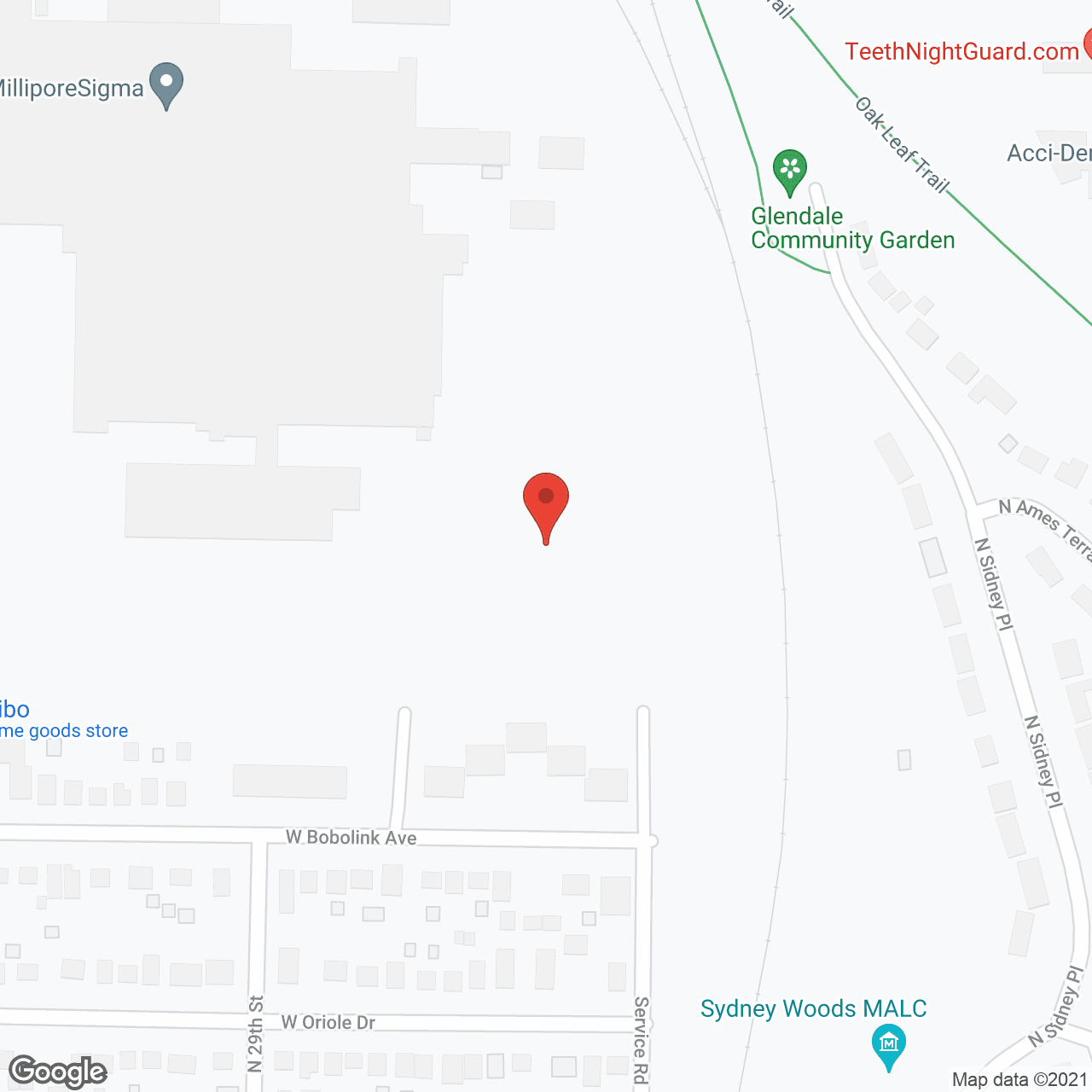 Oaks Landing in google map