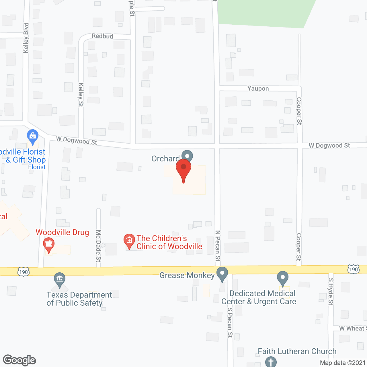 Orchard Assisted Living in google map