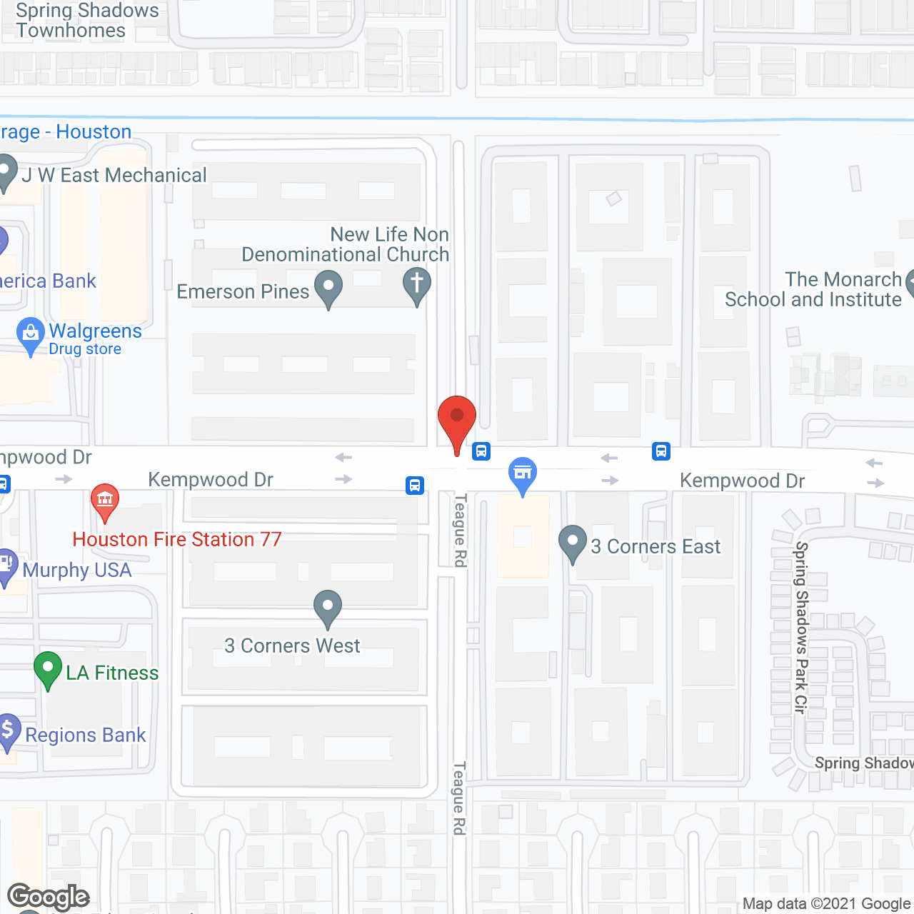 Emerson Pines in google map