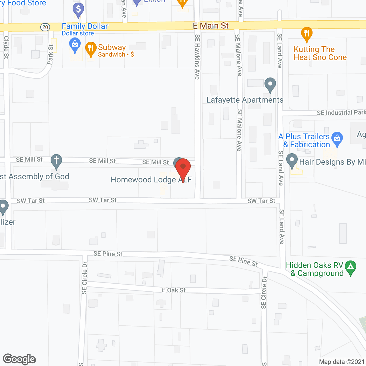 Homewood Lodge in google map