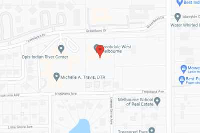 Brookdale West Melbourne MC in google map