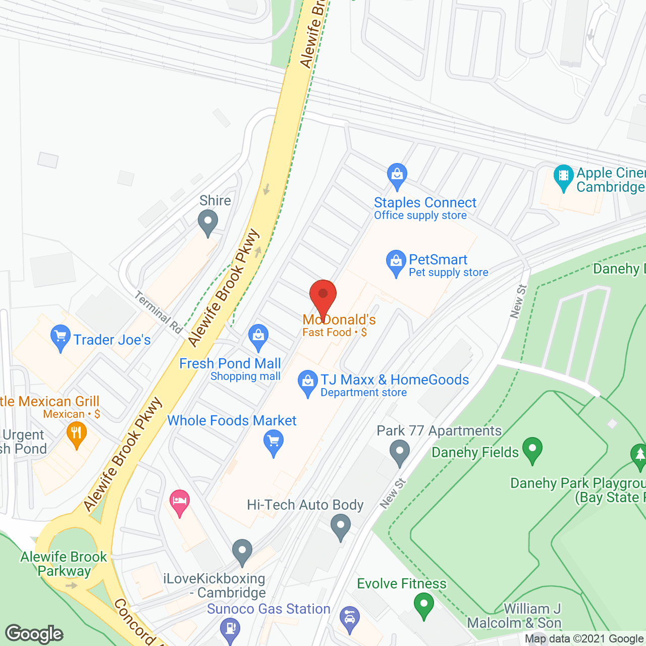 Cambridge VNA Network in google map