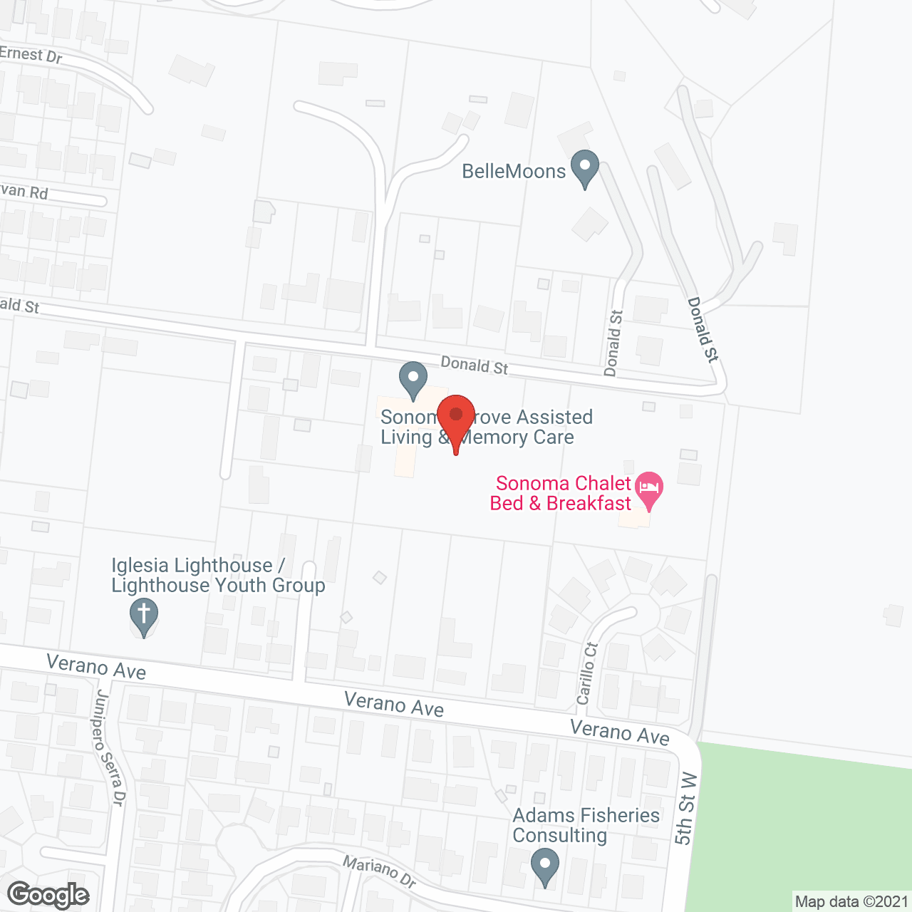 Sonoma Grove in google map