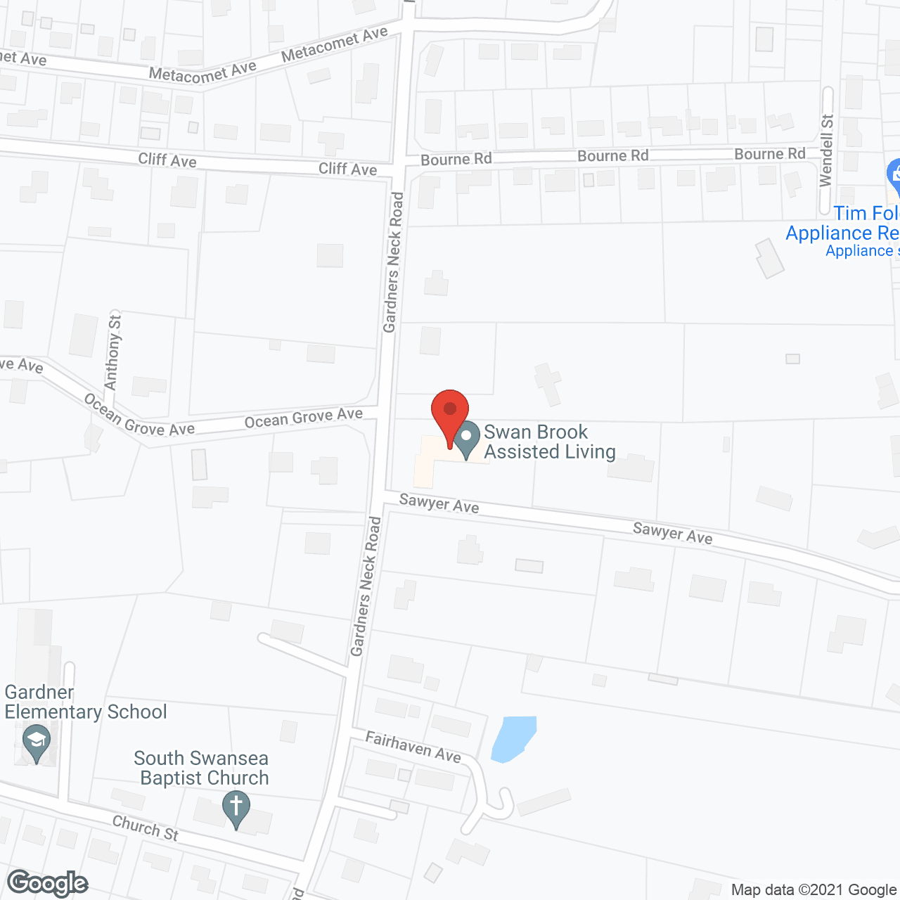 Swan Brook Assisted Living in google map