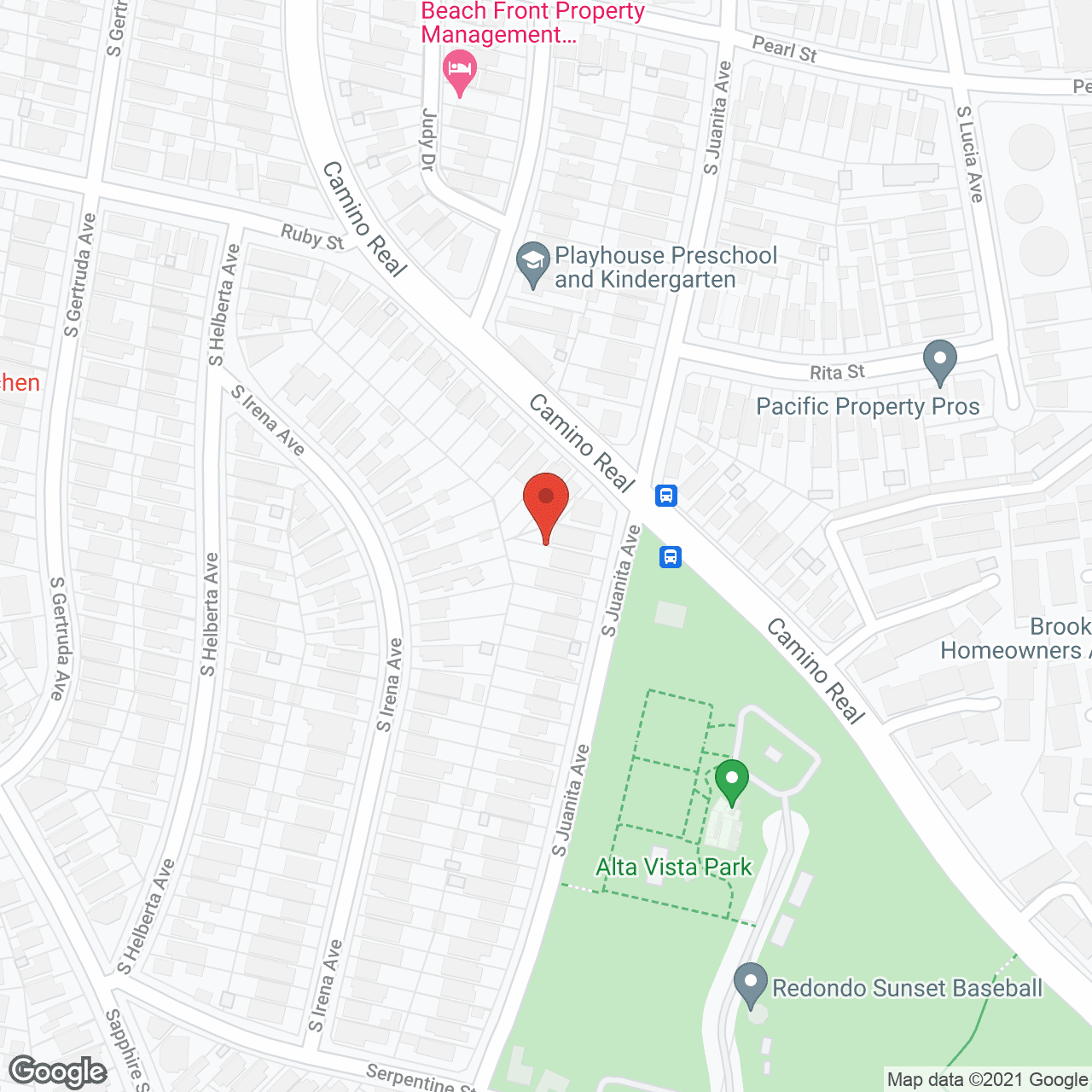 The Kensington Redondo Beach in google map