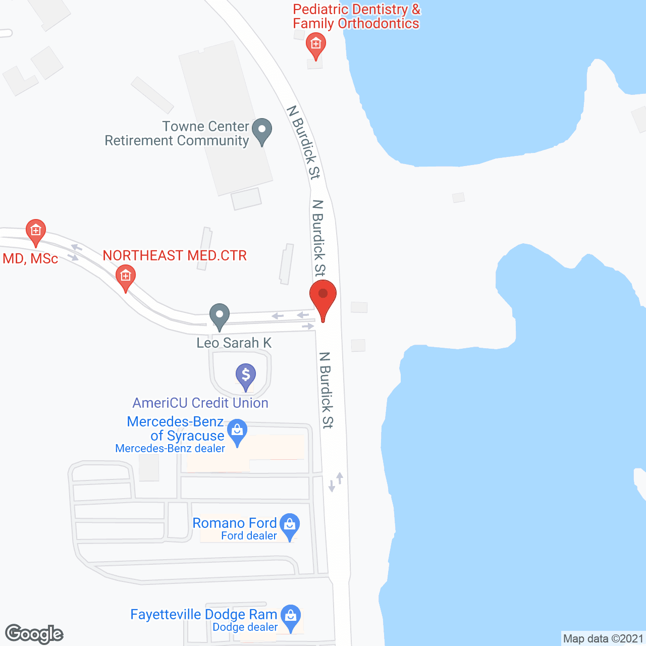 Towne Center Retirement Community in google map