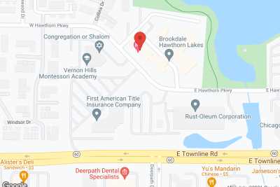 Brookdale Hawthorn Lakes in Vernon Hills Independent Living in google map