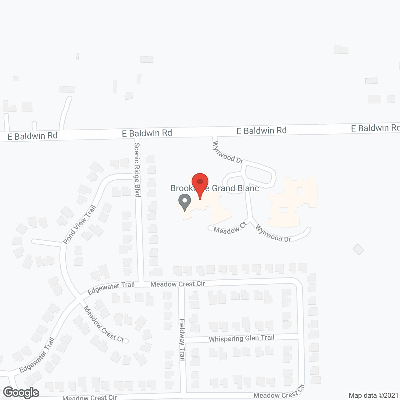 Brookdale Grand Blanc in google map