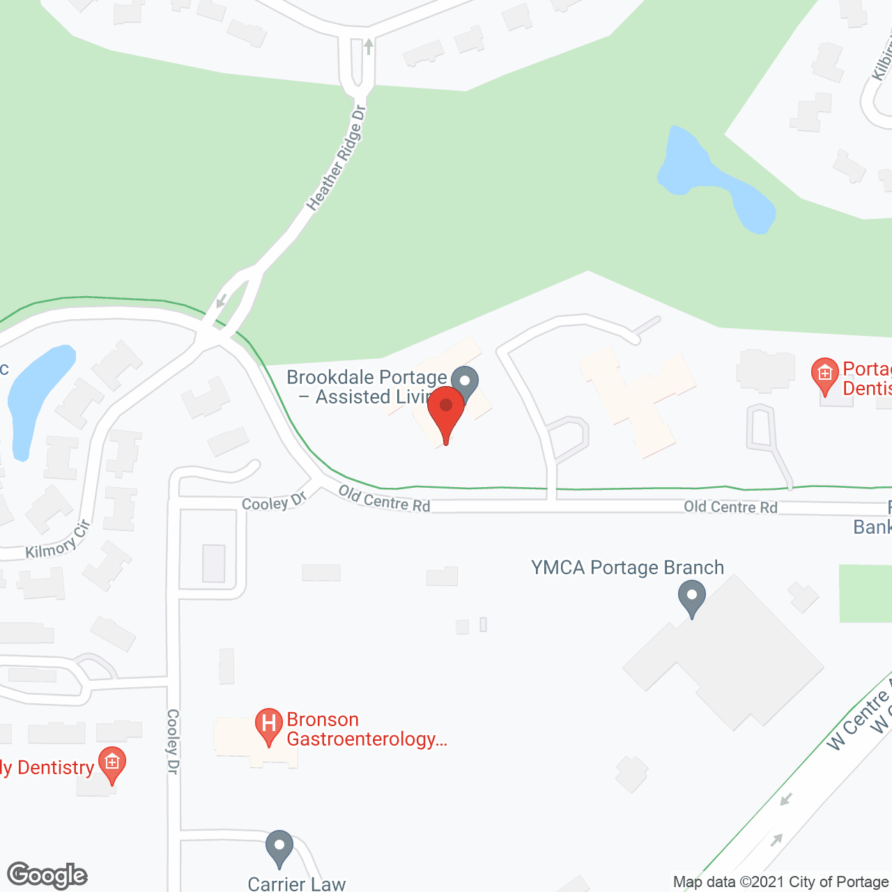 Brookdale Portage Memory Care in google map